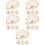 20Pcs Portable Ceramic Spoon Rest for Kitchen and Dining Table 9
