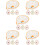 20Pcs Portable Ceramic Spoon Rest for Kitchen and Dining Table 10