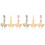 6 Pcs Replaceable Watch Nails Charms Portable Watchband Decor Supply 1