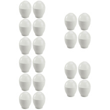 20Pcs White PP Microwave Egg Maker Oven Egg Cooking Tool for Breakfast