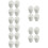 20Pcs White PP Microwave Egg Maker Oven Egg Cooking Tool for Breakfast 1