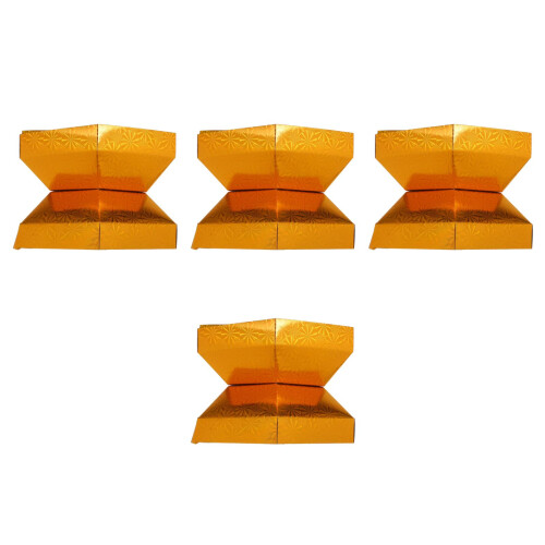 4Pièces Base Papier Pliante Pour Panier Offrandes 2
