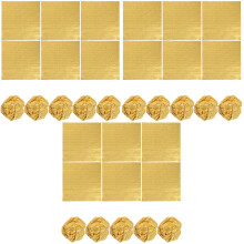 600Pcs Gold Aluminum Foil Paper for Candy Wrapping and Gift Packaging