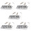5Sets Silver Metal Guitar Bridge 6-String Durable Saddle Replacement 1