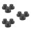 9Pcs Rubber Suction Cups Handle for Singing and Meditation Bowls Black 10