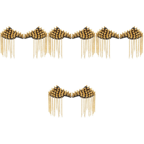 8Pièces Épaulette À Pompon Pour Accessoires Costume