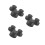 9Pcs Rubber Suction Cups Handle for Singing and Meditation Bowls Black 11