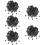 500Pcs Black Plastic Cord Locks for Drawstrings Multi-Use Fastener 1