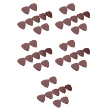 25Pcs Brown Wood Guitar Plectrums Creative Patterned Picks for Guitar