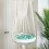 3X Cat Hammock  Swing Bed Macrame Cotton Rope Cat Hammock for Perch Wall Hanging Sleeping Window (Without Mat) 4