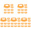 50Pcs Calf Nose Ring Weaner Tool Plastic Orange Practical Farm Use 2
