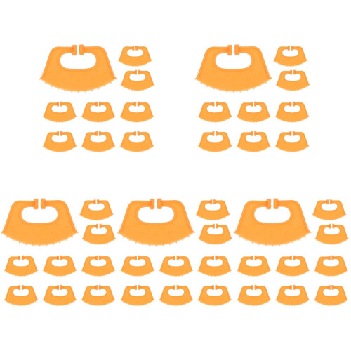 50Pcs Calf Nose Ring Weaner Tool Plastic Orange Practical Farm Use 1