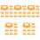 50Pcs Calf Nose Ring Weaner Tool Plastic Orange Practical Farm Use 3