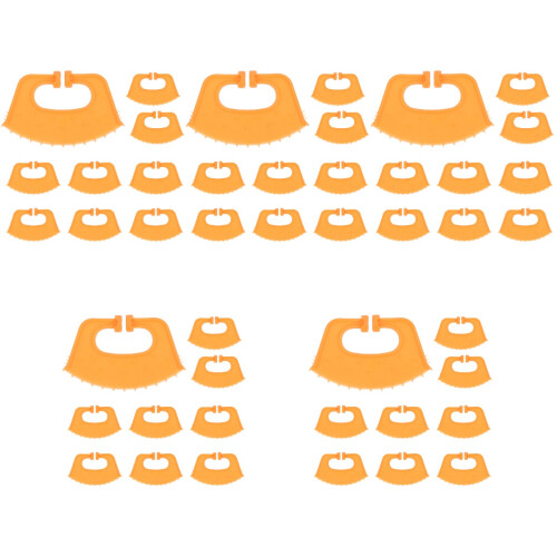 50Pcs Calf Nose Ring Weaner Tool Plastic Orange Practical Farm Use 2