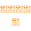 50Pcs Calf Nose Ring Weaner Tool Plastic Orange Practical Farm Use 4
