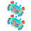 6Pcs Water Ring Toss Toy Blue Lightweight Kids Decompression Game 1
