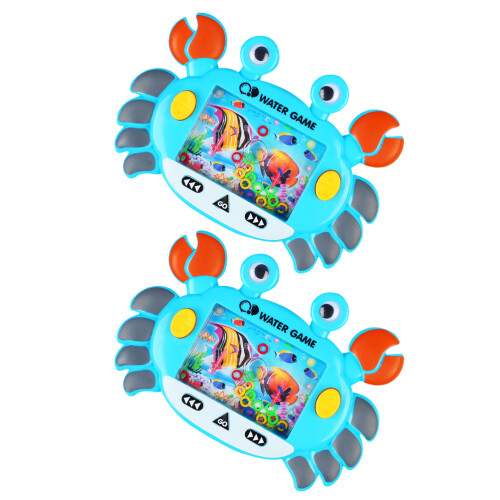 6Pcs Water Ring Toss Toy Blue Lightweight Kids Decompression Game