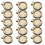72Pièces Mini Cercles À Broder Bois Beige Pour Accessoires DIY 3