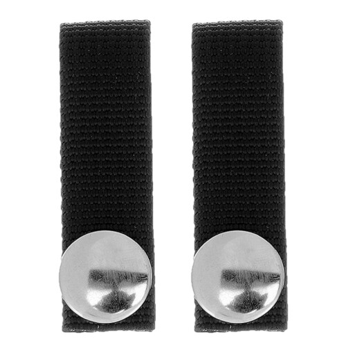8Pièces Sangles Mentonnières Casque Hockey Polyester Noires Durables 1