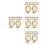 72Pièces Mini Cercles À Broder Bois Beige Pour Accessoires DIY 5
