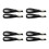 8Pièces Sangles Mentonnières Casque Hockey Polyester Noires Durables 3