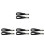 8Pièces Sangles Mentonnières Casque Hockey Polyester Noires Durables 4