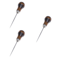 3Pcs Wooden Awl Needle for Craft Cake Decorating Brown Durable Tools