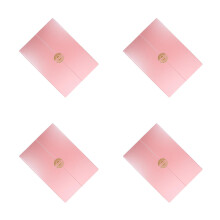4Pièces Cartes D'adieu Élégantes En Rose Pour Collègues