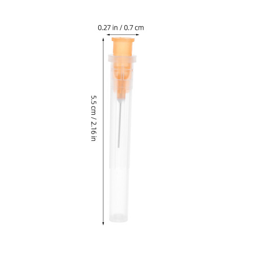 200Pièces Aiguilles De Distribution Inox Pour Usage Industriel Orange 1