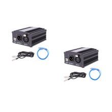 2Stk USB Phantomspeisung 48V Für Kondensatormikrofon Bühnenperformance
