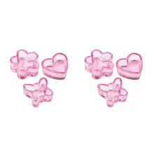 6Pièces Coupe Nail Art Rose Cristal Pour Stockage Et Ongles
