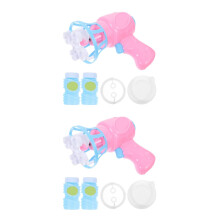 2Pièces Jouet Ventilateur Bulles Rose Automatique Durable