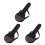 3Pcs Black Banjo Case 4 String Instrument Storage Bag with Cushion 1