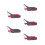 5Pièces Guitare Cuir Rouge Adaptée Multi-Instruments 10