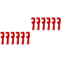 12Pcs Red Plastic Bucket Lid Opener with Anti-Slip Grip for Paint