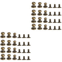 144Pcs Alloy Golden Rivet Studs DIY Fasteners for Bags Belts
