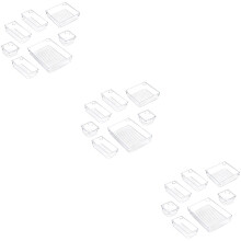 21Stk Kosmetik-Organizer Transparent Kunststoffbox Für Schreibtisch