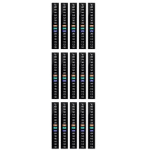 30Pcs Aquarium Thermometer Stick-on Strips Black Easy Temperature Read