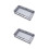 2Pièces Cache- Prise Étanche ABS Gris Protection Murale 8