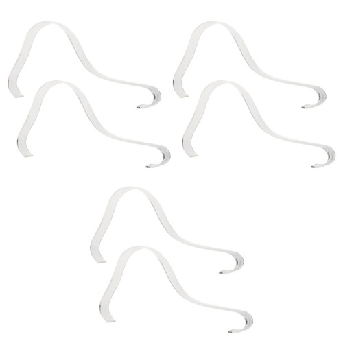 18Pcs White Acrylic Display Rack for High Heels Sandals Storage Stand