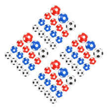 60Pcs Portable Assorted Color Foosball Table Balls for Desktop Games