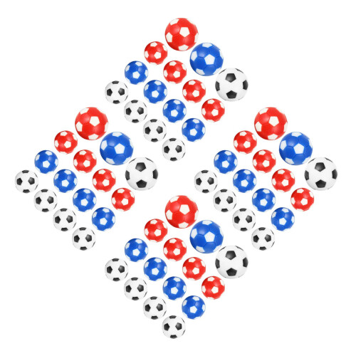 60Pcs Portable Assorted Color Foosball Table Balls for Desktop Games