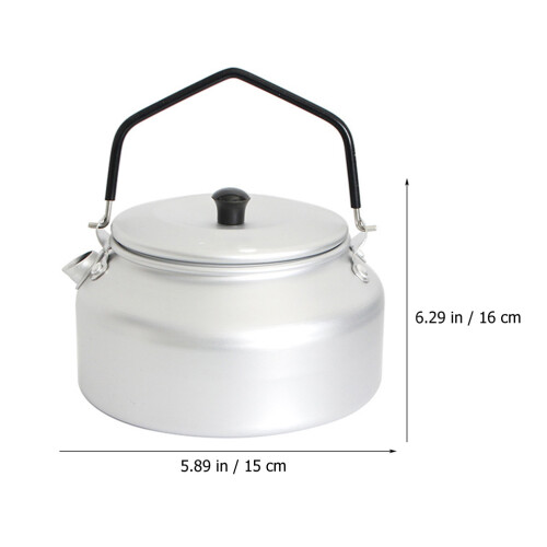2Stk Camping-Teekessel Aluminium Mit Praktischem Filter Und 1