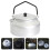 2Stk Camping-Teekessel Aluminium Mit Praktischem Filter Und 10