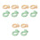 12Pcs Practical Silicone Finger Rings for Children Learning Chopsticks 1