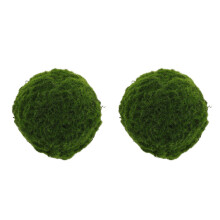 2Pcs Faux Green balls Artificial Craft Spheres for Home Decor