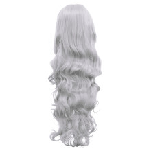 2Stk Grau Lace Haarperücke Gerade Haare Styling Zubehör