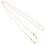 2Stk Perlen Brillenkette Gold Für - Lesebrillen 1