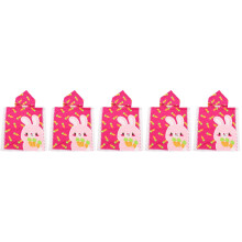 5Pcs Kids Hooded Beach Towels Assorted Color Lightweight Absorbent