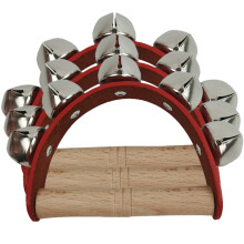 3Pcs Lightweight Portable Kids Handbell Set Wooden Rattle Plaything